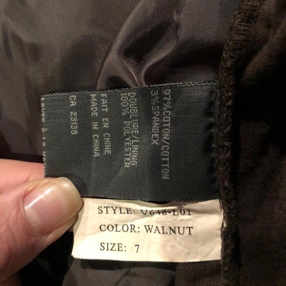 BGN&CO Brown Corduroy Embroidered Jacket - Size 7 - Picture 6 of 8